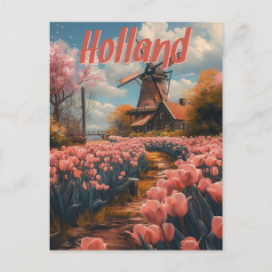Nostalgischer Charme: Altes Holland Postkarte