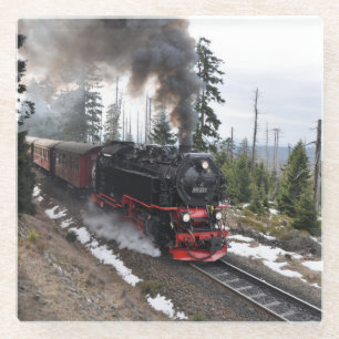 Nostalgischer Dampflokomotive-Zug Glasuntersetzer