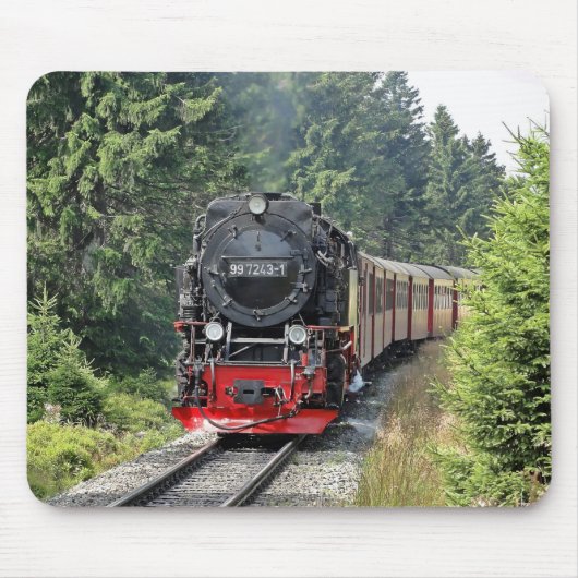 Nostalgischer Dampflokomotive-Zug Mousepad (Vorne)