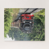 Nostalgischer Dampflokomotive-Zug Puzzle (Horizontal)
