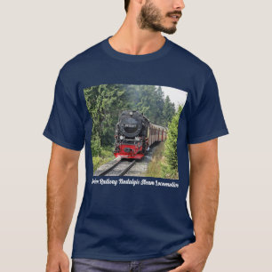Nostalgischer Dampflokomotive-Zug T-Shirt