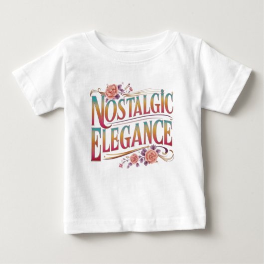 Nostalgischer Elegance T - Shirt - Vintager Charme (Vorderseite)