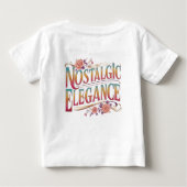 Nostalgischer Elegance T - Shirt - Vintager Charme (Rückseite)