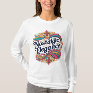 Nostalgischer Elegance T - Shirt - Zeitlos Retro G