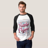 Nostalgischer Elegance T - Shirt - Zeitloser Vinta (Vorne ganz)