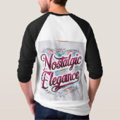 Nostalgischer Elegance T - Shirt - Zeitloser Vinta (Rückseite)