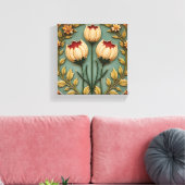 Nostalgischer Garten Florals Leinwanddruck (Insitu (Wohnzimmer))