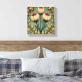 Nostalgischer Garten Florals Leinwanddruck (Insitu (Schlafzimmer))