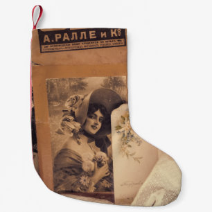 Nostalgischer Glamour: Vintage russische Portraits Kleiner Weihnachtsstrumpf