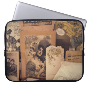 Nostalgischer Glamour: Vintage russische Portraits Laptopschutzhülle