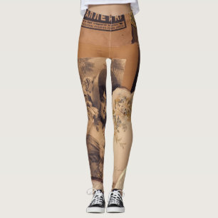 Nostalgischer Glamour: Vintage russische Portraits Leggings
