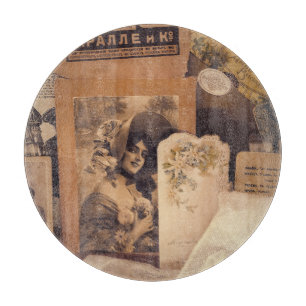 Nostalgischer Glamour: Vintage russische Portraits Schneidebrett