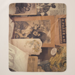 Nostalgischer Glamour: Vintage russische Portraits Sherpadecke