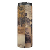 Nostalgischer Glamour: Vintage russische Portraits Thermosbecher (Rückseite)