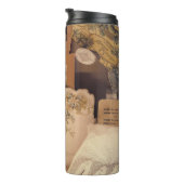 Nostalgischer Glamour: Vintage russische Portraits Thermosbecher (Nach rechts gedreht)