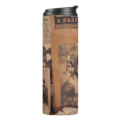 Nostalgischer Glamour: Vintage russische Portraits Thermosbecher (Nach links gedreht)