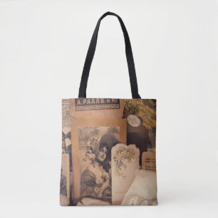 Nostalgischer Glamour: Vintage-Russische Porträts. Tasche