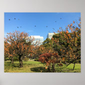 Nostalgischer Herbst-Himmel Poster (Vorne)