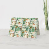 Nostalgischer Kitschmas Feiertagskarte (Rückseite)