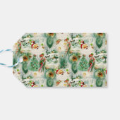 Nostalgischer Kitschmas Geschenkanhänger (Rückseite Horizontal)