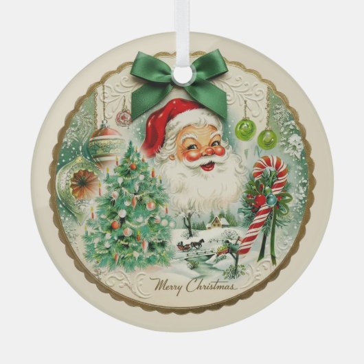 Nostalgischer Kitschmas Ornament Aus Glas (Vorderseite)