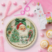 Nostalgischer Kitschmas  Pappteller (Party)