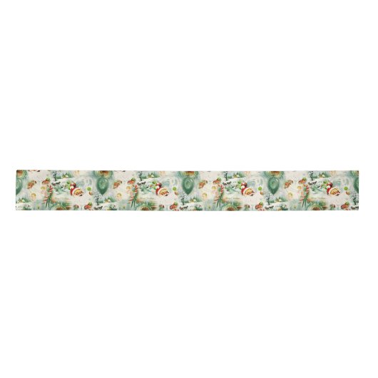 Nostalgischer Kitschmas Satinband (Vorderseite)