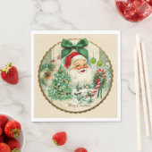 Nostalgischer Kitschmas  Serviette (Beispiel)