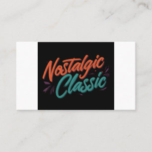 Nostalgischer Klassiker Visitenkarte