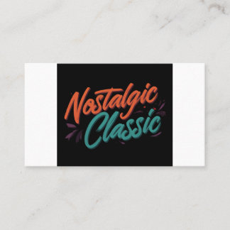 Nostalgischer Klassiker Visitenkarte