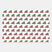 Nostalgischer Klassischer Weihnachtsbaum Tradition Geschenkpapier Set (Vorderseite 2)