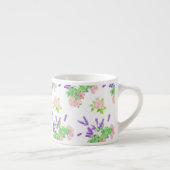 Nostalgischer Lavendel, rosa Rosen, Mock Orange Espressotasse (Rechts)