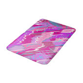 Nostalgischer Pop Kunst, Dichtung und Musik Badematte (Schrägansicht)