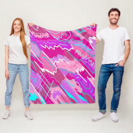 Nostalgischer Pop Kunst, Dichtung und Musik Fleecedecke