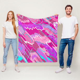 Nostalgischer Pop Kunst, Dichtung und Musik Fleecedecke