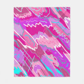 Nostalgischer Pop Kunst, Dichtung und Musik Fleecedecke (Vorderseite)