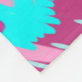 Nostalgischer Pop Kunst, Dichtung und Musik Fleecedecke (Ecke)