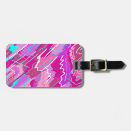 Nostalgischer Pop Kunst, Dichtung und Musik Gepäckanhänger