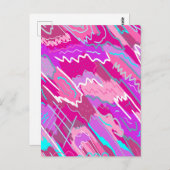 Nostalgischer Pop Kunst, Dichtung und Musik Postkarte (Vorne/Hinten)