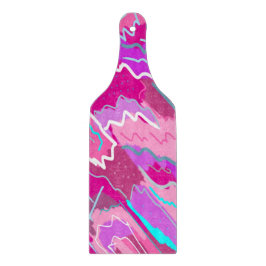 Nostalgischer Pop Kunst, Dichtung und Musik Schneidebrett