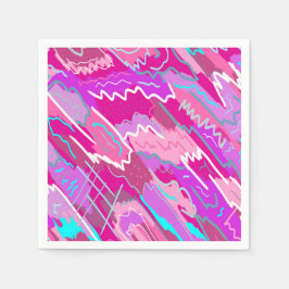 Nostalgischer Pop Kunst, Dichtung und Musik Serviette