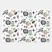 Nostalgischer Retro-Stil der 50er Jahre Geschenkpapier Set (Vorderseite 3)