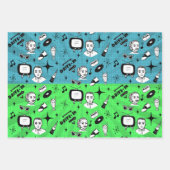 Nostalgischer Retro-Stil der 50er Jahre Geschenkpapier Set (Vorderseite 2)