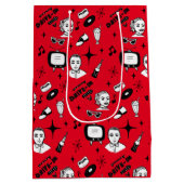 Nostalgischer Retro-Stil der 50er Jahre Mittlere Geschenktüte (Rückseite)