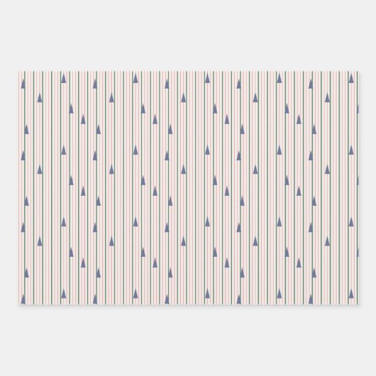 Nostalgischer Retro-Urlaub Geschenkpapier Set (Vorderseite 3)