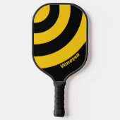Nostalgischer Sicherheitsstreifen mit Name Pickleball Schläger (Rückseite)