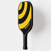 Nostalgischer Sicherheitsstreifen mit Name Pickleball Schläger (Links)