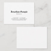 Nostalgischer stilvoller klassischer alter visitenkarte (Vorne/Hinten)