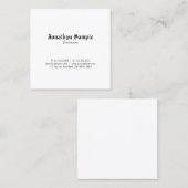 Nostalgischer stilvoller klassischer quadratische visitenkarte (Vorne/Hinten)