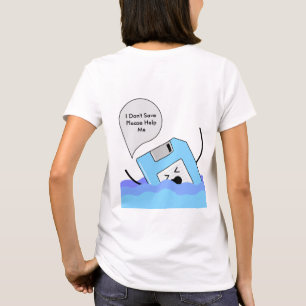 Nostalgischer Tech Spaß T - Shirt - Rett der Diske